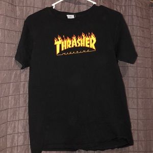 Black THRASHER tee